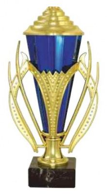 Кубок P939-BL (размер: 21.5 цвет: синий/золото)