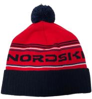 Nordski_Stripe_теплая_шапка_red
